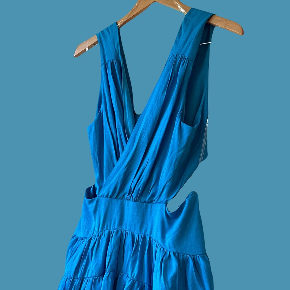 Electric Blue Cut Out Mini Dress